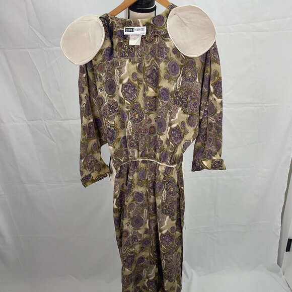 Summer bold print dress with belt and pockets BOHO CHIC SUMMER STYLE - Picture 5 of 8